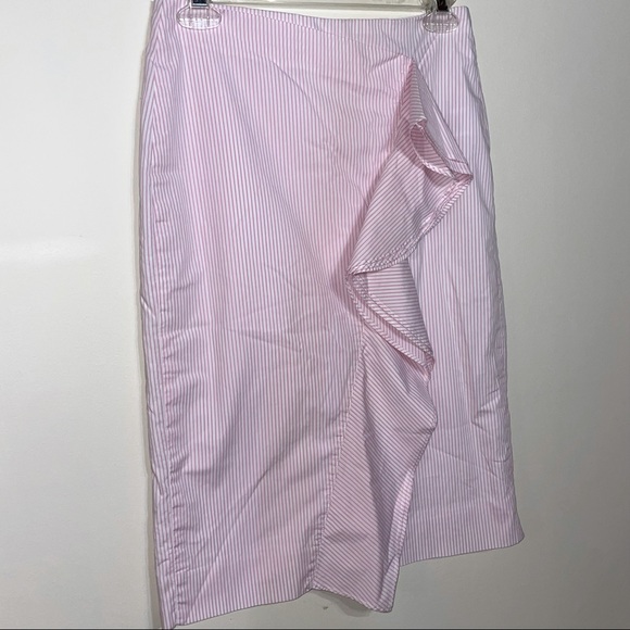 Pink and White J. Crew Pencil Skirt 2 - Picture 3 of 6